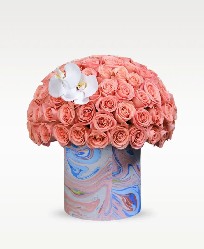 Mesmerizing Roses – Marble Box