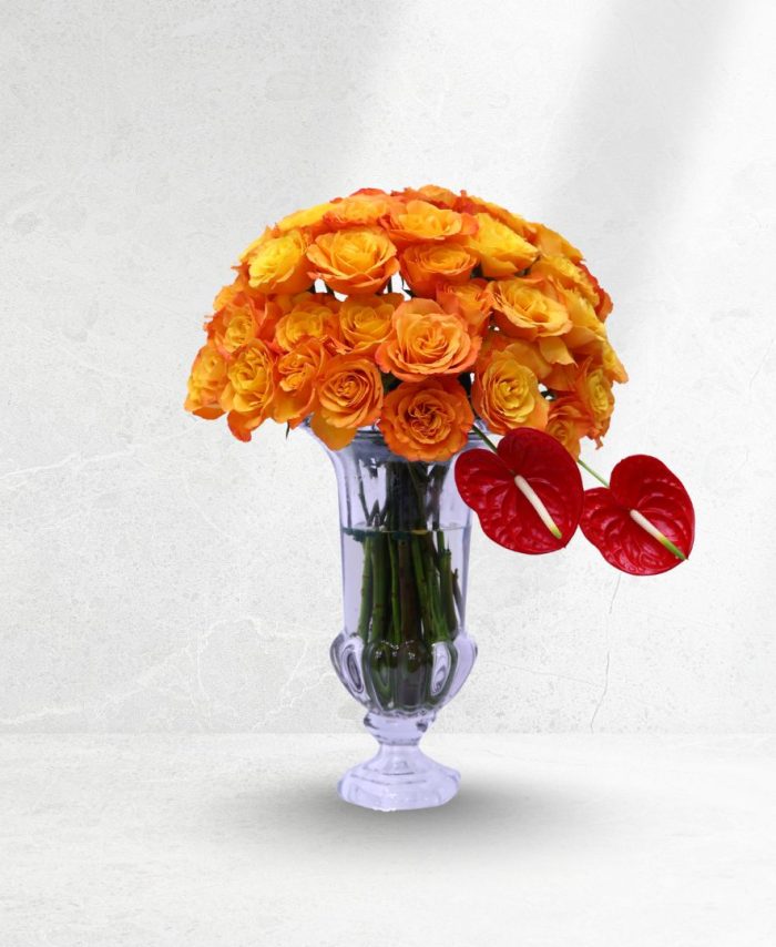 Saffron Sunset Vase