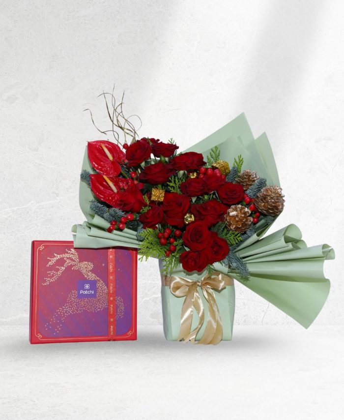 Xmas Red Patchi Bouquet